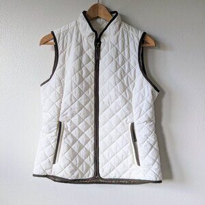 NWOT Ariat Women’s Woodside Vest in White + Plaid Interior Size M